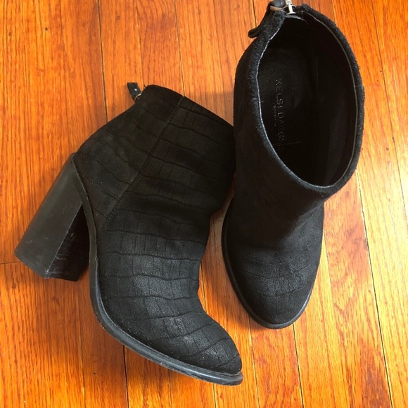 KELSI DAGGER HURON ATLANTIC BLACK ANKLE BOOT - Picture 2 of 8